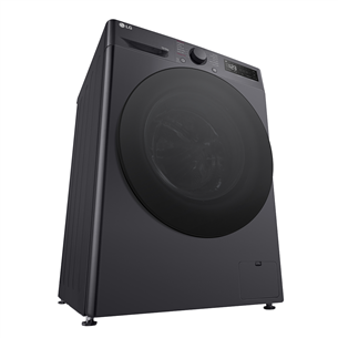 LG, 10 kg / 6 kg, depth 56,5 cm, 1400 rpm, black - Washer-dryer combo Item - F4DR510S2M.AMBQPMR