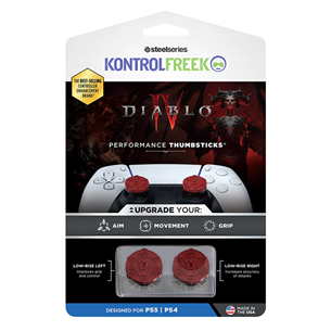 KontrolFreek Diablo IV, PS4, PS5, 2 vnt., red - Priedas Prekė - 2901-PS5 2901-PS5