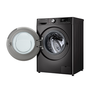 LG, 11 kg / 6 kg, depth 56,5 cm, 1400 rpm, black - Washer-dryer combo Item - F4DR711S2BA.APBQPMR
