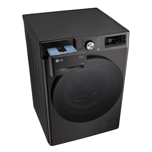 LG, 11 kg / 6 kg, depth 56,5 cm, 1400 rpm, black - Washer-dryer combo Item - F4DR711S2BA.APBQPMR