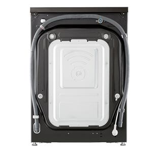 LG, 11 kg / 6 kg, depth 56,5 cm, 1400 rpm, black - Washer-dryer combo Item - F4DR711S2BA.APBQPMR