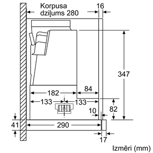 Bosch, 728 m³/h, width 59.8 cm, silver - Built-in Cooker Hood Item - DFS067A51