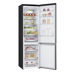 LG, NoFrost, 387 L, 203 cm, juodas - Šaldytuvas Prekė - GBV7280CEV.AEVQEUR