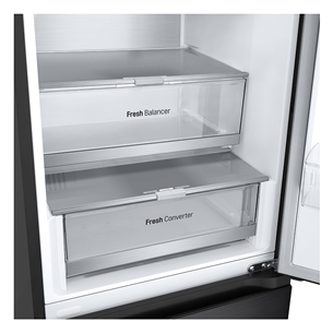 LG, NoFrost, 387 L, 203 cm, juodas - Šaldytuvas Prekė - GBV7280CEV.AEVQEUR