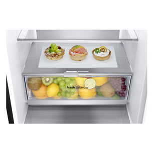 LG, NoFrost, 387 L, 203 cm, juodas - Šaldytuvas Prekė - GBV7280CEV.AEVQEUR