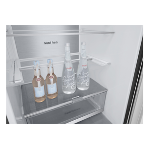 LG, NoFrost, 387 L, 203 cm, juodas - Šaldytuvas Prekė - GBV7280CEV.AEVQEUR