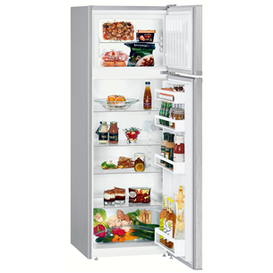 Liebherr, SmartFrost, 270 L, aukštis 158 cm, sidabrinis - Šaldytuvas Prekė - CTELE2931