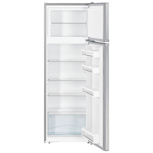 Liebherr, SmartFrost, 270 L, aukštis 158 cm, sidabrinis - Šaldytuvas Prekė - CTELE2931