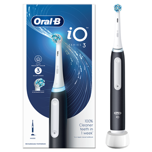 Braun Oral-B iO3, matte black - Elektrinis dantų šepetukas Prekė - IO3MATTBLACK