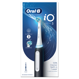 Braun Oral-B iO3, matte black - Elektrinis dantų šepetukas Prekė - IO3MATTBLACK