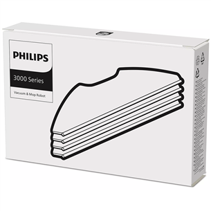 Philips 3000 Series, 4 шт. - Насадки для влажной уборки для робота-пылесоса Товар - XV1430/00 XV1430/00