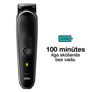 Braun Series 5, 9-in 1, black - Plaukų kirpimo mašinėlė Prekė - MGK5420