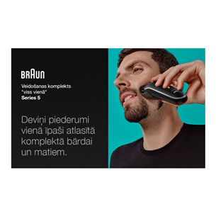 Braun Series 5, 9-in 1, black - Plaukų kirpimo mašinėlė Prekė - MGK5420