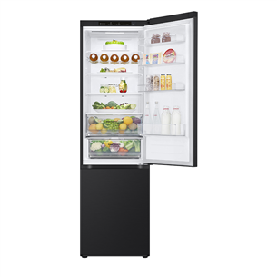 LG, NoFrost, 387 L, 203 cm, black - Šaldytuvas Prekė - GBV3200DEP.AEPQEUR