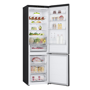 LG, NoFrost, 387 L, 203 cm, black - Šaldytuvas Prekė - GBV3200DEP.AEPQEUR