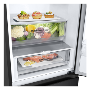 LG, NoFrost, 387 L, 203 cm, black - Šaldytuvas Prekė - GBV3200DEP.AEPQEUR