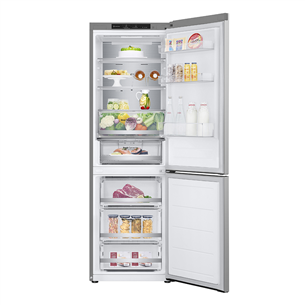 LG, NoFrost, 344 L, 186 cm, silver - Refrigerator Item - GBV5140DPY.APYQEUR