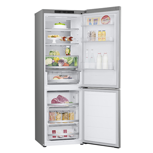 LG, NoFrost, 344 L, 186 cm, silver - Refrigerator Item - GBV5140DPY.APYQEUR