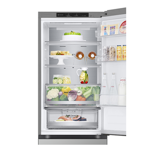LG, NoFrost, 344 L, 186 cm, silver - Refrigerator Item - GBV5140DPY.APYQEUR