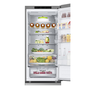 LG, NoFrost, 387 L, 203 cm, silver - Šaldytuvas Prekė - GBV5240DPY.APYQEUR