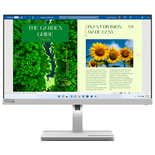 Lenovo L24m-40, 24'', FHD, LED IPS, 100 Hz, USB-C, gray - Monitor Item - 67A9UAC3EU 67A9UAC3EU