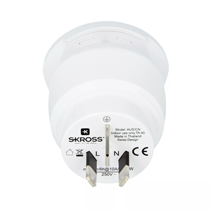Skross Combo World to Australia / China, baltas - Adapteris Prekė - 7640166320104
