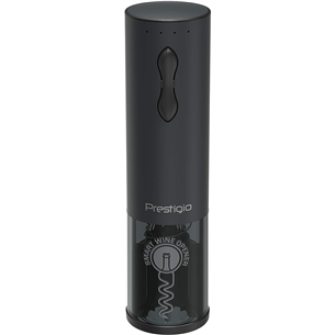 Prestigio Bolsena, black - Automatic wine bottle opener Item - PWO101BKEN