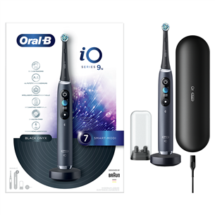 Braun Oral-B iO 9 Black Onyx - Elektrinis dantų šepetėlis Prekė - IO9BLACKONYX
