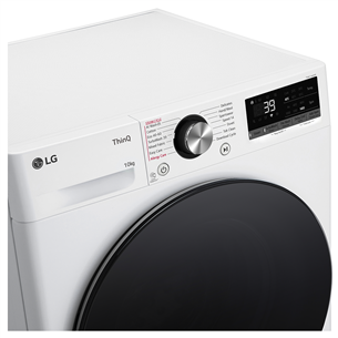 LG, 10 kg, depth 56,5 cm, 1400 rpm - Front load washing machine Item - F4WR710S2W.ABWQWMR