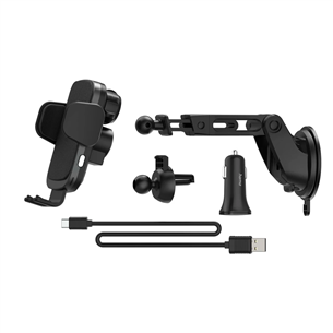 Hama FC10 Motion, 10 W, Wireless, Qi Charging, juodas - Automobilinis įkroviklis Prekė - 00201678