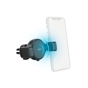 Hama FC10 Flex-Set, 10 W, Qi charging, juodas - Automobilinis įkroviklis Prekė - 00201677