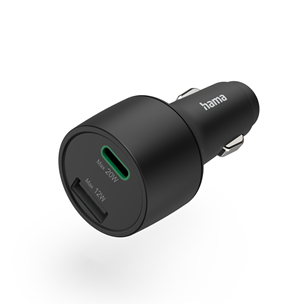 Hama Car Fast Charger, USB-C, USB-A, 32 W, juodas - Automobilinis įkroviklis Prekė - 00086406 00086406