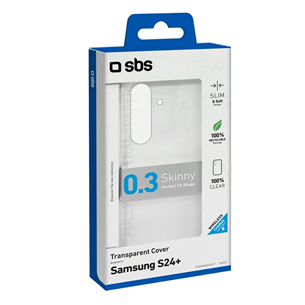 SBS Skinny cover, Galaxy S24+, clear - Case Item - TESKINSAS24PT