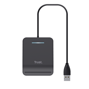 Trust Primo, USB-A, juodas - ID kortelių skaitytuvas Prekė - 23890