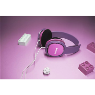 Philips SHK2000BK, rožinės/violetinės - Vaikiškos ausinės Prekė - SHK2000PK/00