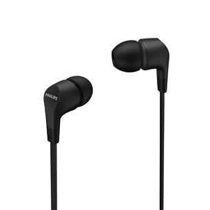 Philips TAE1105BK, 3.5 mm, black - Wired in-ear earbuds Item - TAE1105BK/00 TAE1105BK/00