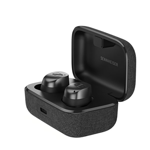 Sennheiser MOMENTUM True Wireless 4, triukšmo slopinimas, juodos - Belaidės ausinės Prekė - 700365