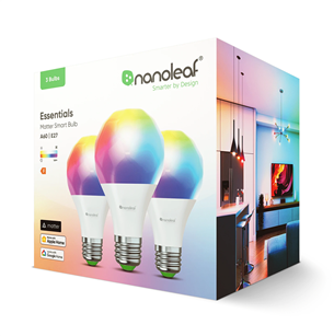 NanoLeaf Matter E27 Smart Bulb, 3 pcs - Smart Light Item - NF080B02-3A19E