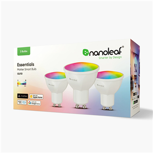NanoLeaf Matter GU10 Smart Bulb, 3 шт. - Умные лампы Товар - NF080B02-3GU10