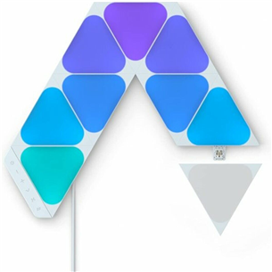 Nanoleaf Shapes Mini Triangles Starter Kit, 9 panels - Smart Light Starter Pack Item - NL48-0002TW-9PK-EU