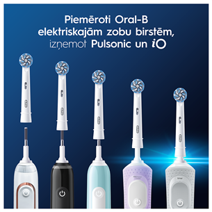 Braun Oral-B Sensitive Clean PRO, 4 vnt., balti - Dantų šepetėlių antgaliai Prekė - EB60-4NEW