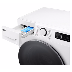 LG V500 series, 9 kg / 5 kg, depth 47,5 cm, 1200 rpm - Washer-dryer Item - F2DR509S1W.ABWQPMR