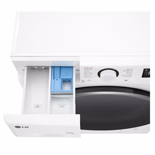 LG V500 series, 9 kg / 5 kg, depth 47,5 cm, 1200 rpm - Washer-dryer Item - F2DR509S1W.ABWQPMR