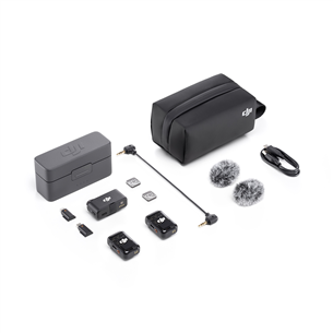 DJI Mic 2 (2 TX + 1 RX + Charging Case) - Belaidžių mikrofonų sistema Prekė - CP.RN.00000324.01 CP.RN.00000324.01