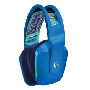 Logitech G733 LIGHTSPEED Wireless RGB, mėlynos - Belaidės ausinės Prekė - 981-000943