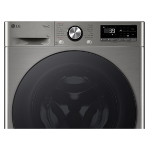 LG R700 Series, 9 kg, depth 47,5 cm, 1200 rpm, silver - Front load washing machine Item - F2WR709S2P.APTQPMR