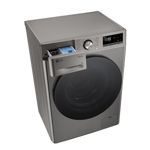 LG R700 Series, 9 kg, depth 47,5 cm, 1200 rpm, silver - Front load washing machine Item - F2WR709S2P.APTQPMR