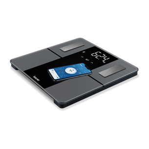 Beurer, Super Black Edition, Bluetooth, juodos - Diagnostinės svarstyklės Prekė - BF500