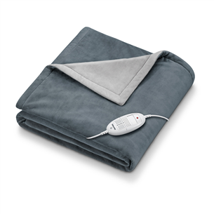 Beurer HD 75 Cosy Dark Grey, 180x130 cm, pilka - Šildoma antklodė Prekė - HD75COSYDARKGREY HD75COSYDARKGREY