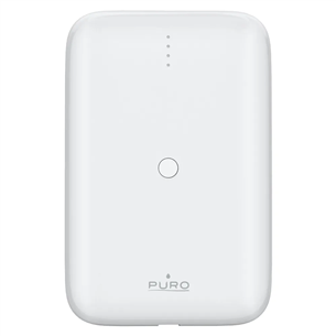 Puro Compact Mini, 10 000 мАч, USB-A, USB-C, белый - Внешний аккумулятор Товар - PUFCBB100P9WHI